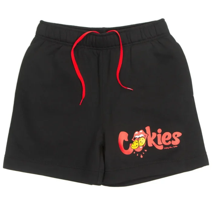 Cookies CKS x Rolling Stones Shorts BlackRed (1)