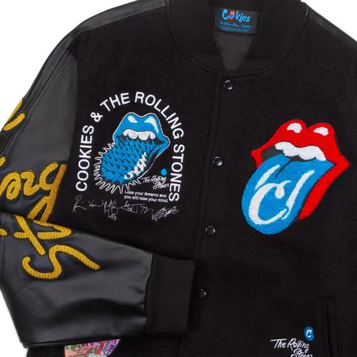 Cookies Cookies x Rolling Stones Lettermans Jacket (4)