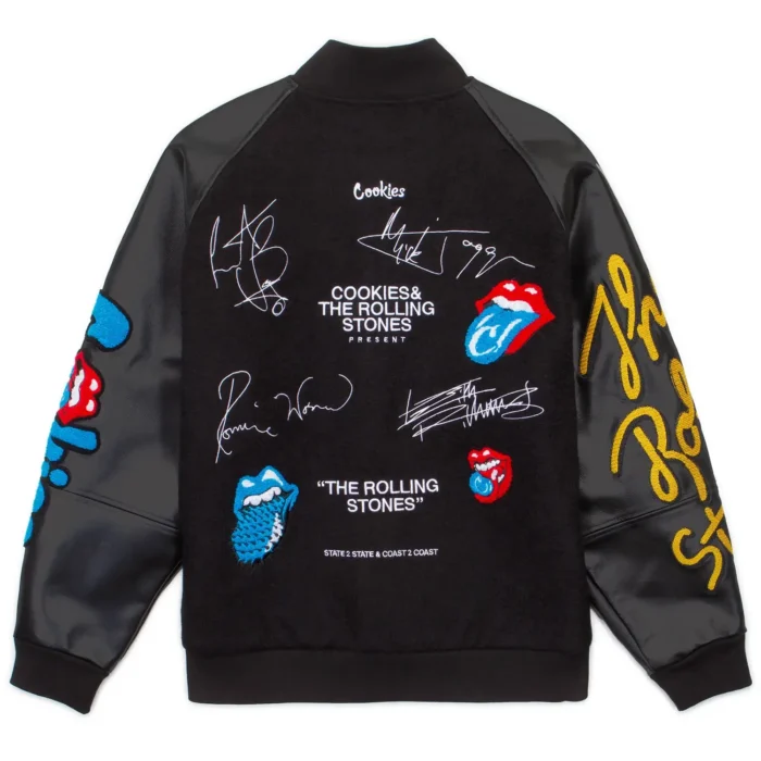 Cookies Cookies x Rolling Stones Lettermans Jacket (5)