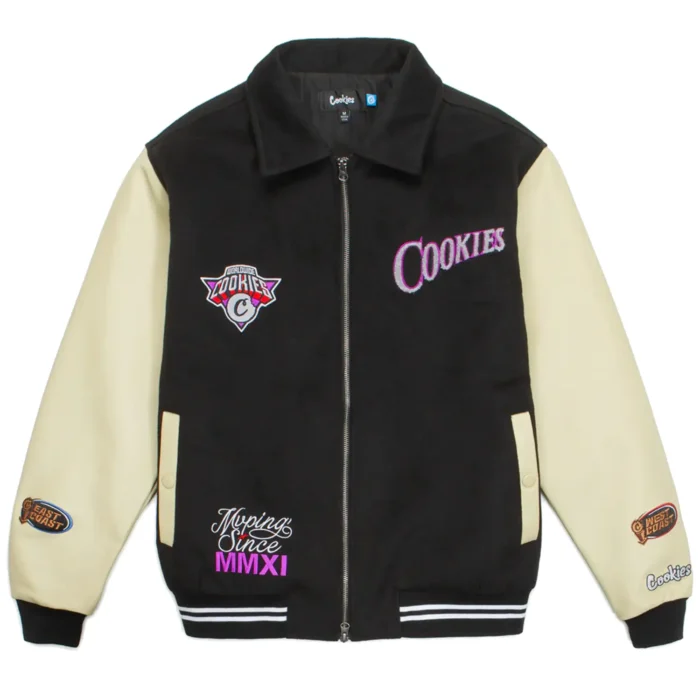 Cookies Full Clip Melton Wool Varsity Jacket (1)