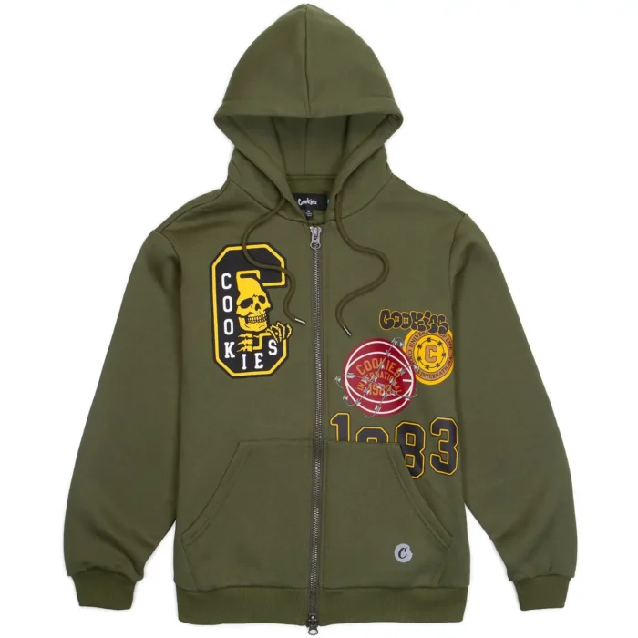 Cookies SF Livewire Full Zip Hoodie Green (1)