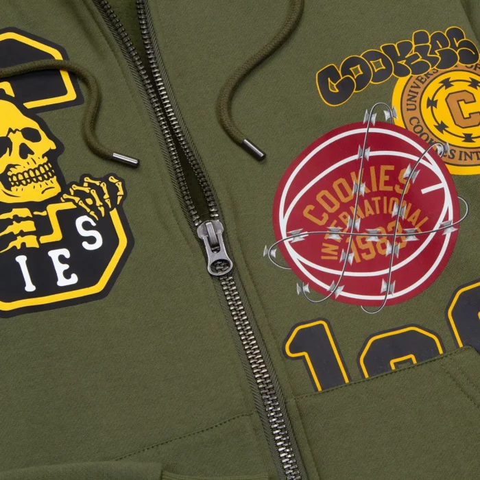 Cookies SF Livewire Full Zip Hoodie Green (2)
