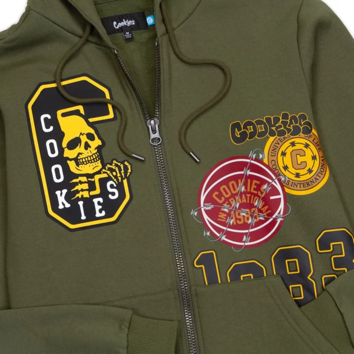 Cookies SF Livewire Full Zip Hoodie Green (3)