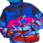 Cookies Tree Division All Over Print Hooded Nylon Puffer Jacket (4)